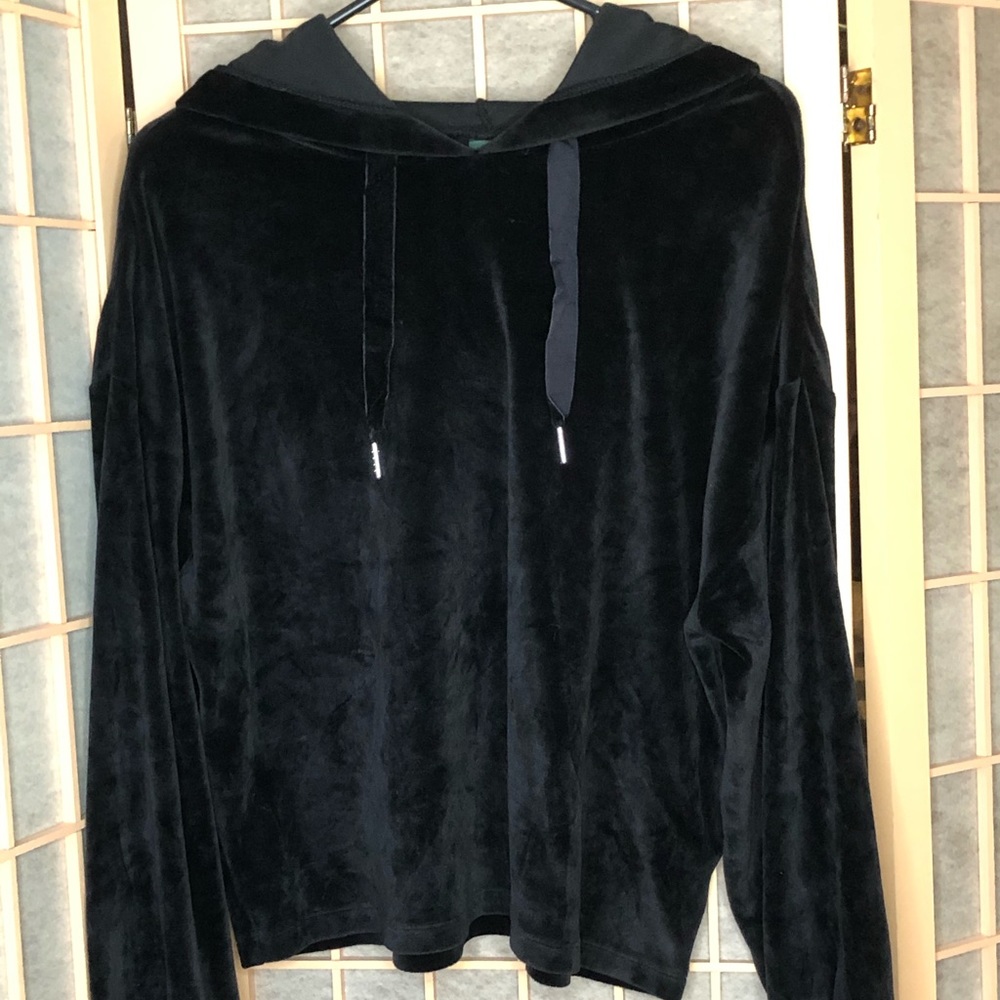 Wild Fable Black Velvet Hoodie